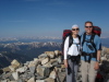 Matt Helm and his wife, Tonya, at 14,000 feet.  They recently hiked the mountains of Colorado for two weeks.